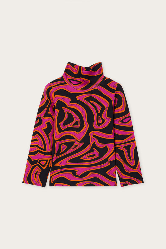 Labirinto Print Turtleneck Sweater