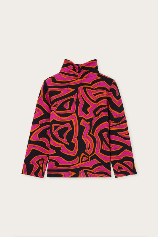 Labirinto Print Turtleneck Sweater