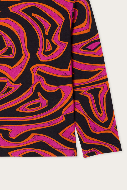 Labirinto Print Turtleneck Sweater