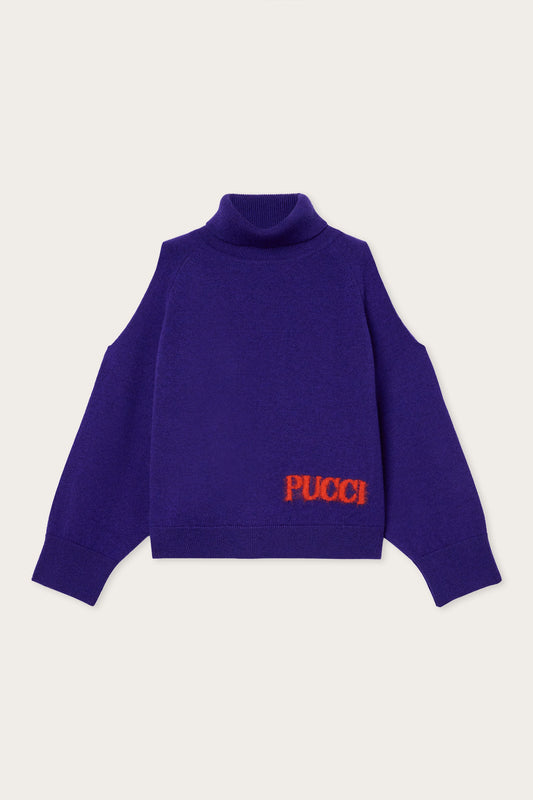 Wool and Cashmere Cut-Out Sweater