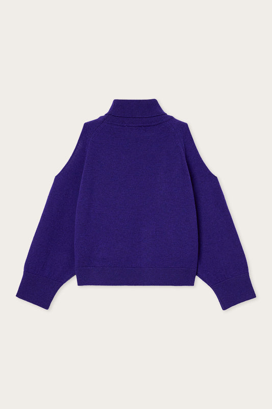 Wool and Cashmere Cut-Out Sweater