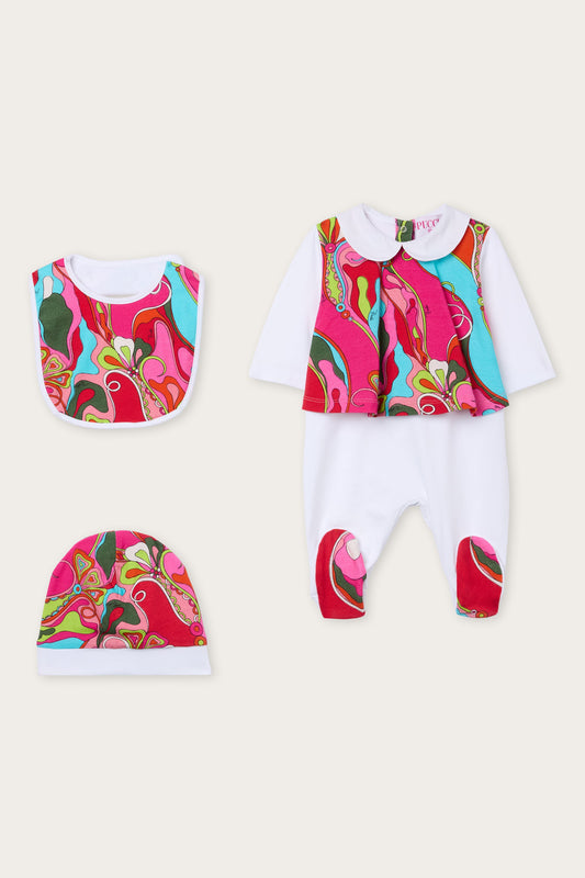 Cotton Jersey Maternity Set with Printed Details